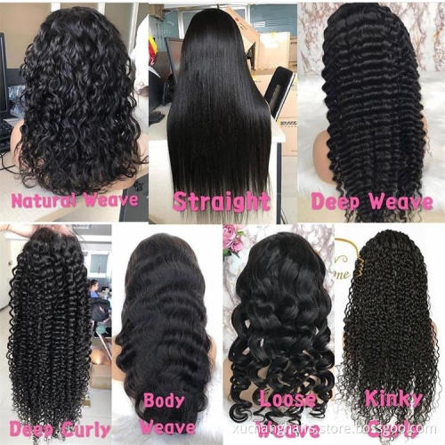 perruque lace frontal original transparent front lace wig raw virgin human hair wigs loose deep wave Brazilian lace front wigs